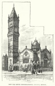 New Old South Congregational Church, Boston by William Henry James after Boot